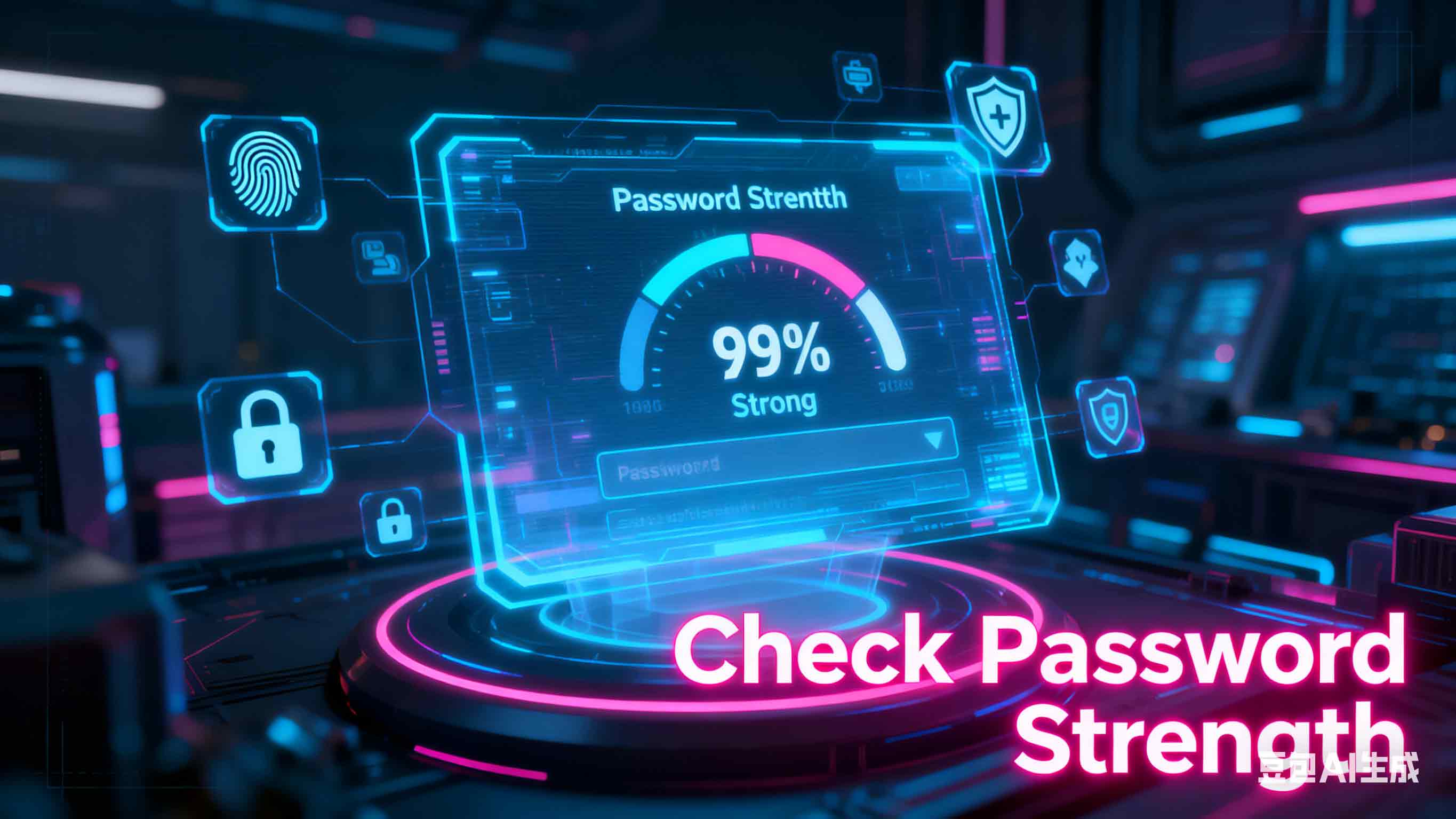 Password security levels illustration